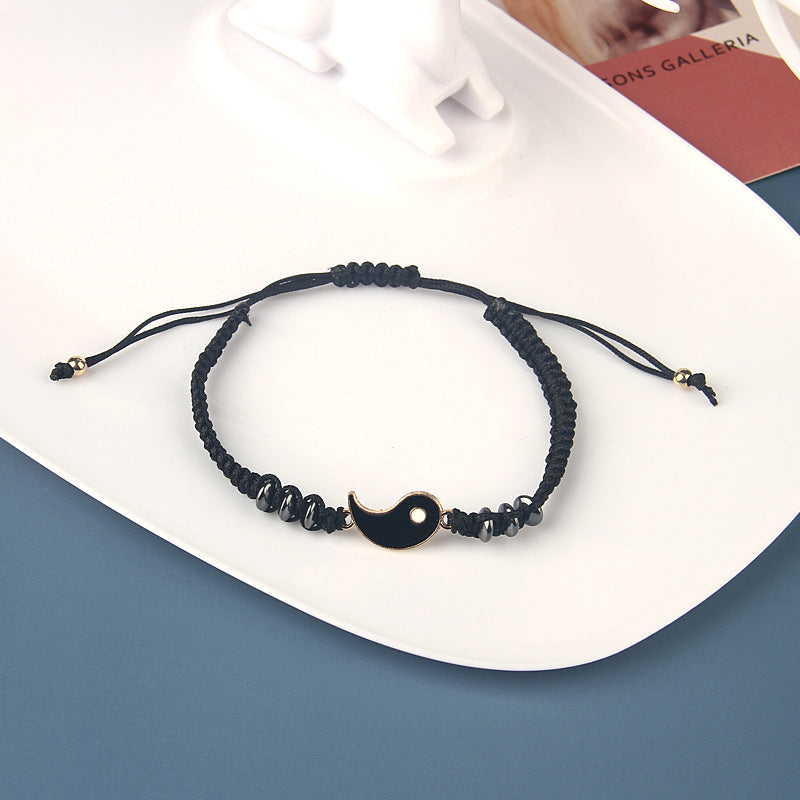 Wholesale Alloy Tai Chi Bagua Handwoven Bracelets