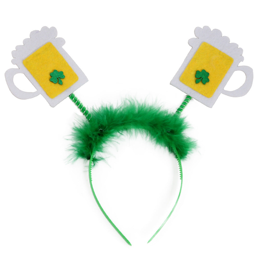 Wholesale of Irish St. Patrick's Day Decorative Plastic Headbands