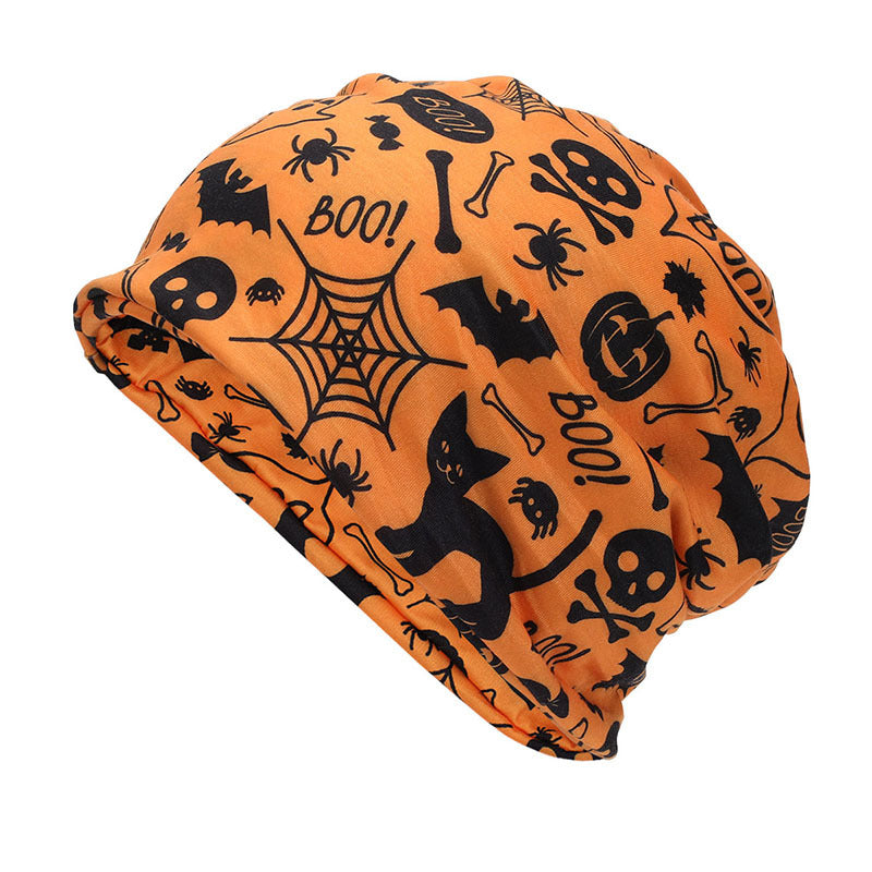 Wholesale Digital Printed Pullover Polyester Hat Halloween