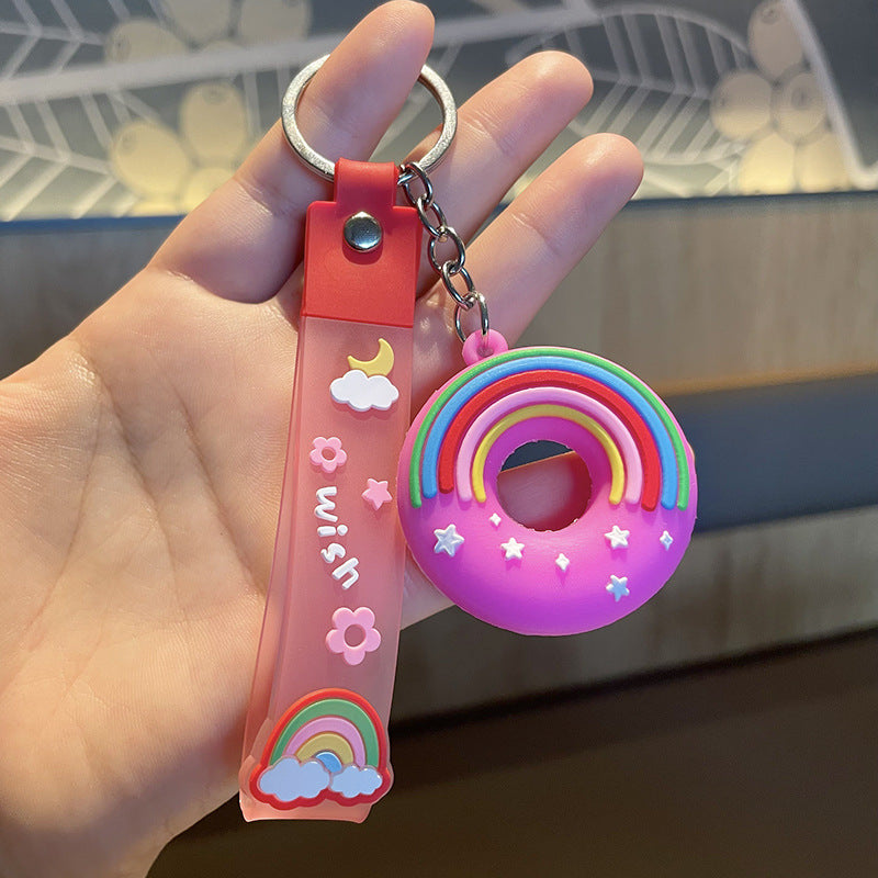 Wholesale PVC Donut Keychains