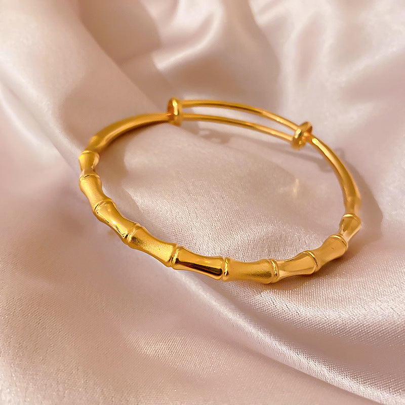 Wholesale Brass Bamboo Push Pull Bracelet
