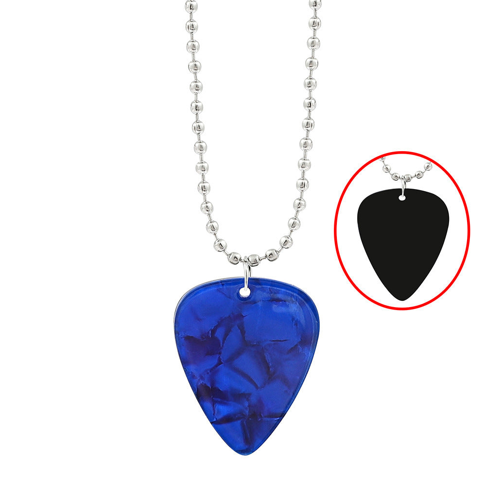 Wholesale Guitar pick necklace acrylic Necklace