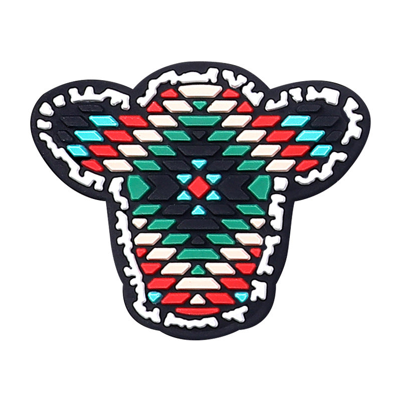 Wholesale 20pcs Yak Cartoon Baby Teething Beads Food Grade Letter Silicone Loose Beads