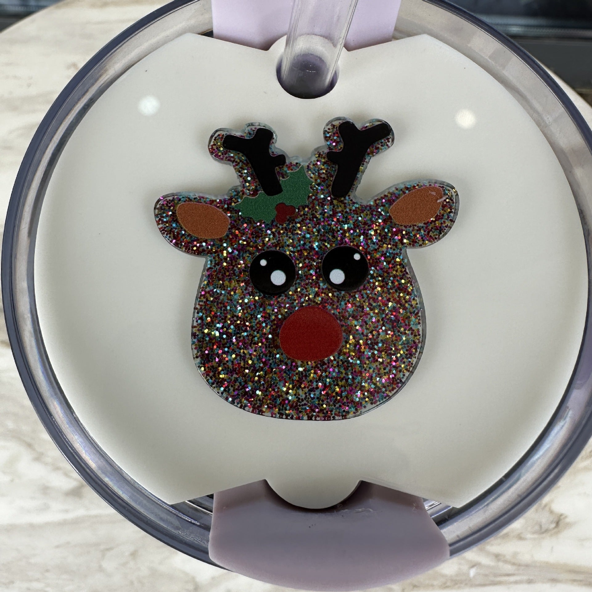 Wholesale Christmas Cartoon Reindeer Ice Fighter Cup 2nd Generation Cup Cover Nameplate
