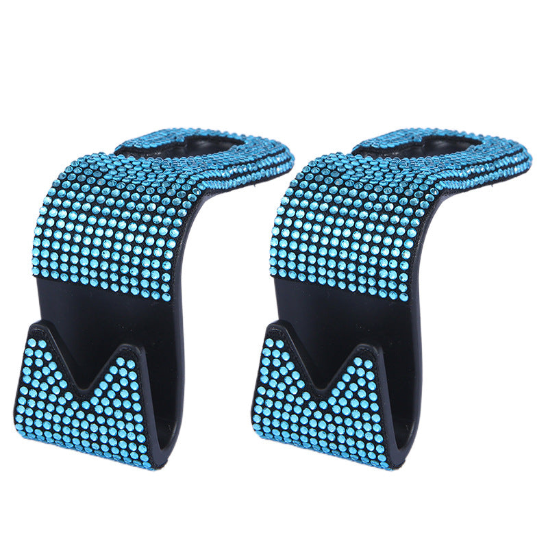 Wholesale Car Seat Backrest Rear Row Rhinestone Hooks