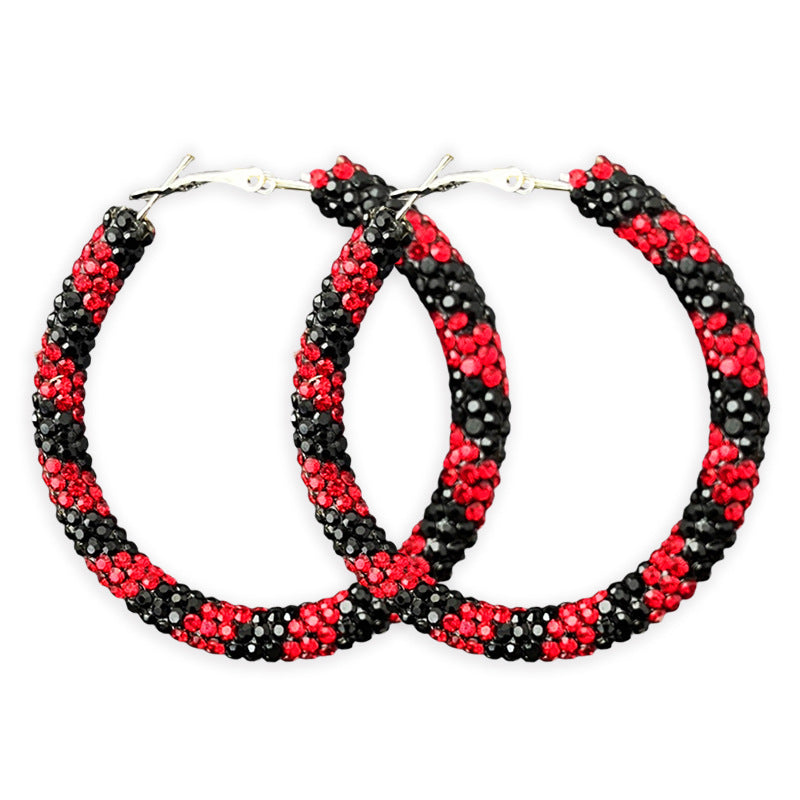 Wholesale  color-blocked diamond earrings