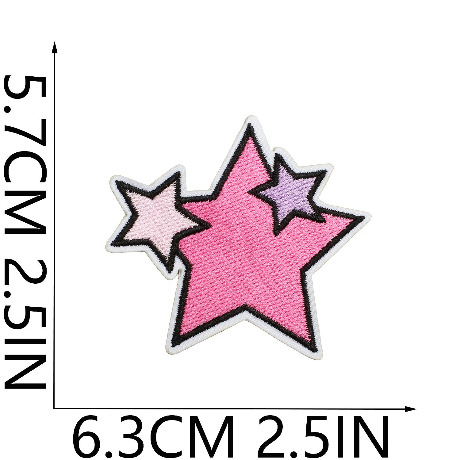 Wholesale Stylish Purple Eye Embroidery Patch Design Iron On Applique For Clothing DIY Fashion Accessory Gift