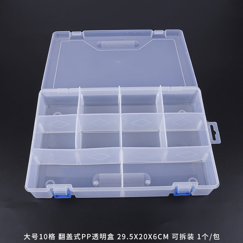 Wholesale Handmade DIY Bead Jewelry Removable Transparent Plastic Storage Box Tools