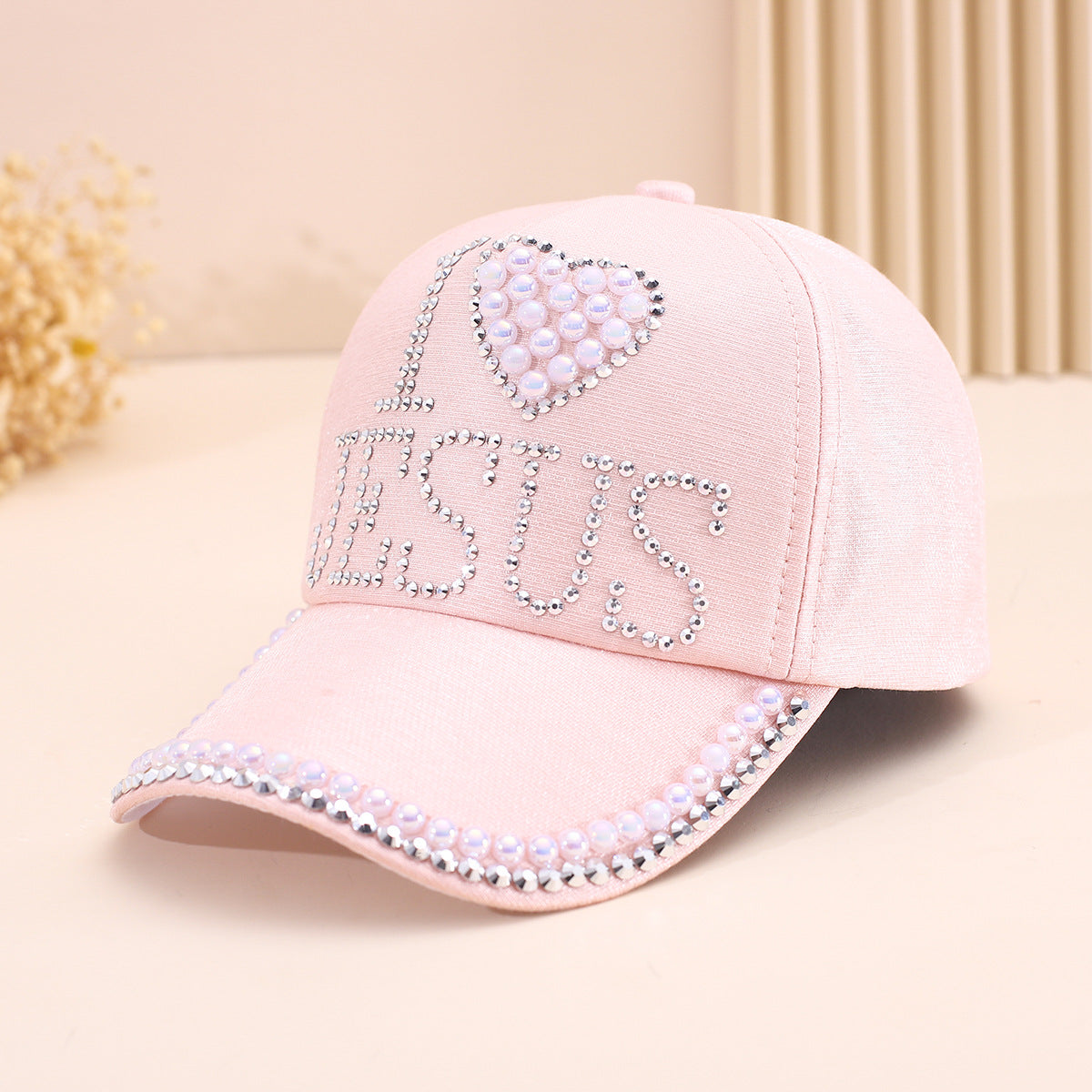 Wholesale Love diamond baseball style casual versatile sun visor cap