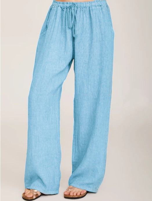 Wholesale Loose Cotton and Linen Casual Trousers Women
