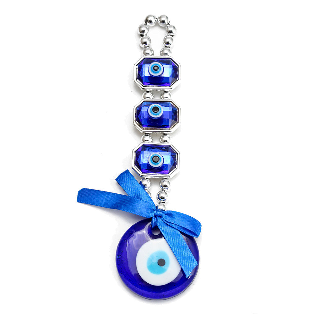 Llaveros de pavo real de vidrio al por mayor