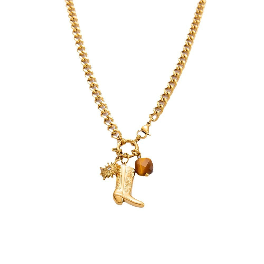 Wholesale INS style handmade pearl heart pendant