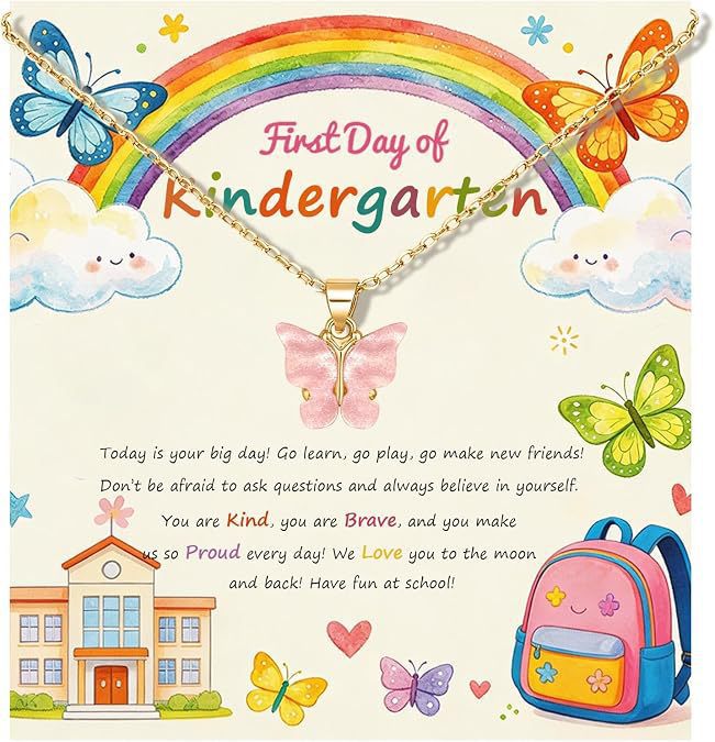 Wholesale Stainless Steel Pink Butterfly Pendant Necklace Fashion Jewelry Gift For Daughter Granddaughter