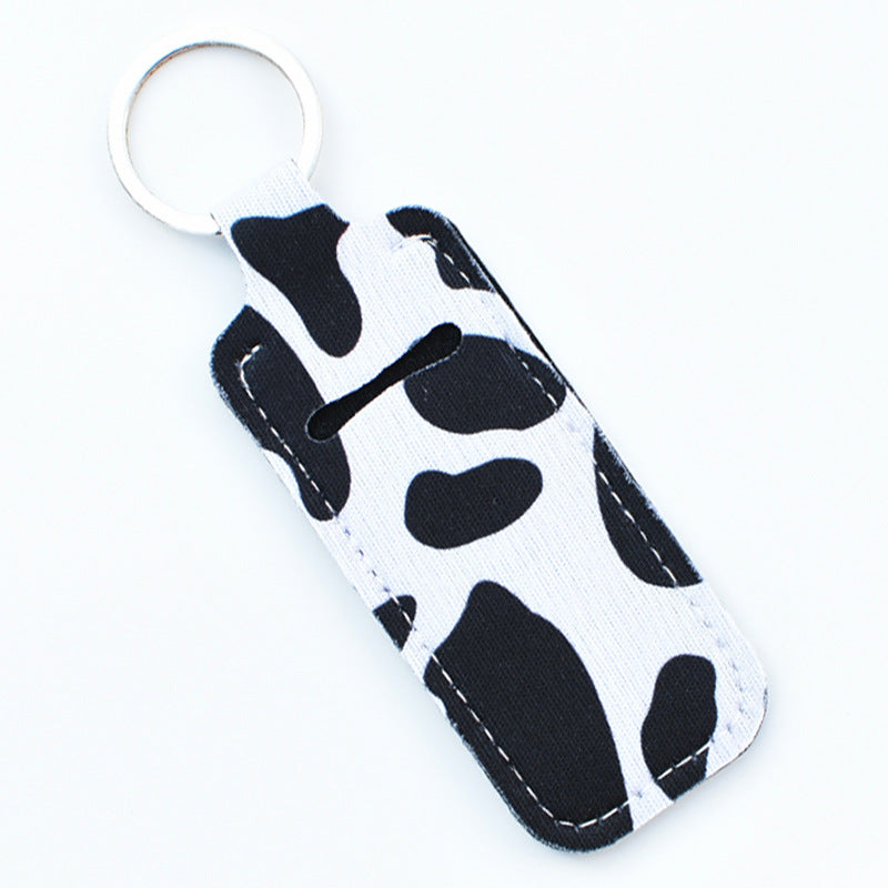 Wholesale Cactus Leopard Print Rose Flower Lipstick Set Keychain