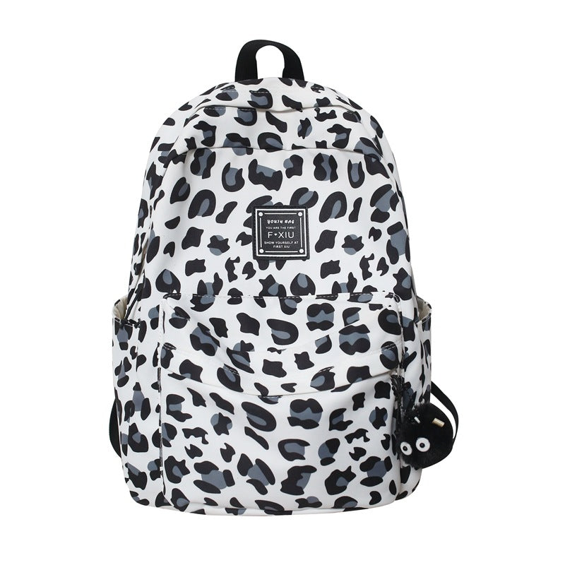 Wholesale Cow Pattern Leopard Pattern Nylon Backpack