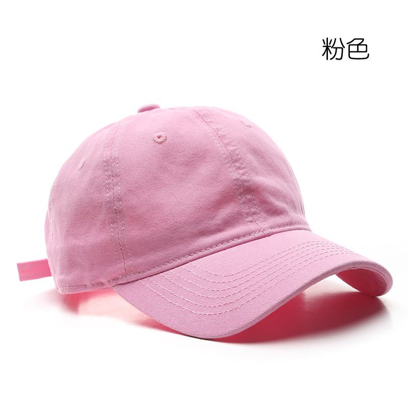 Wholesale Solid Color Light Plate Washed Retro Outdoor Sun Protection Baseball Cap