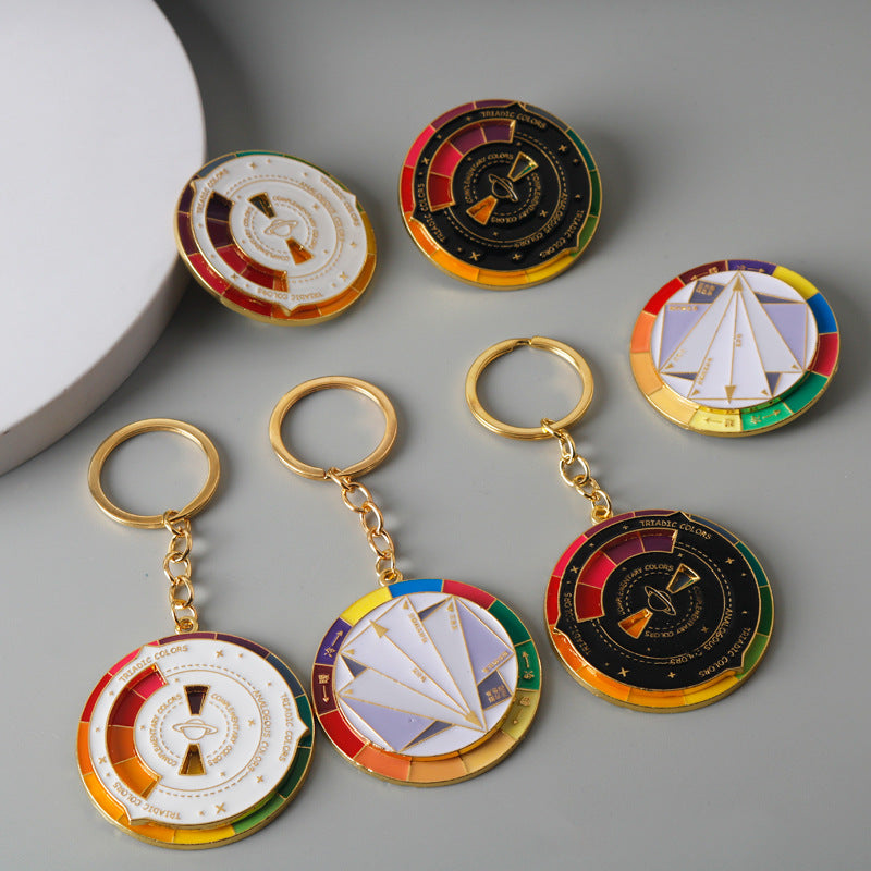 Wholesale My Color Selection Rotating Keychain