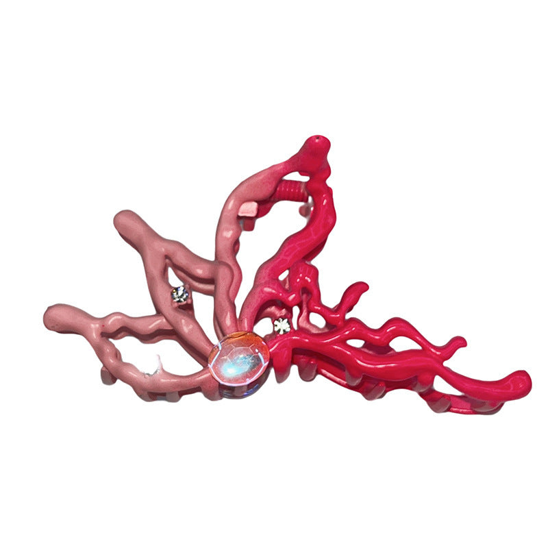 Wholesale Gradient Pink Bow Plastic Gripper