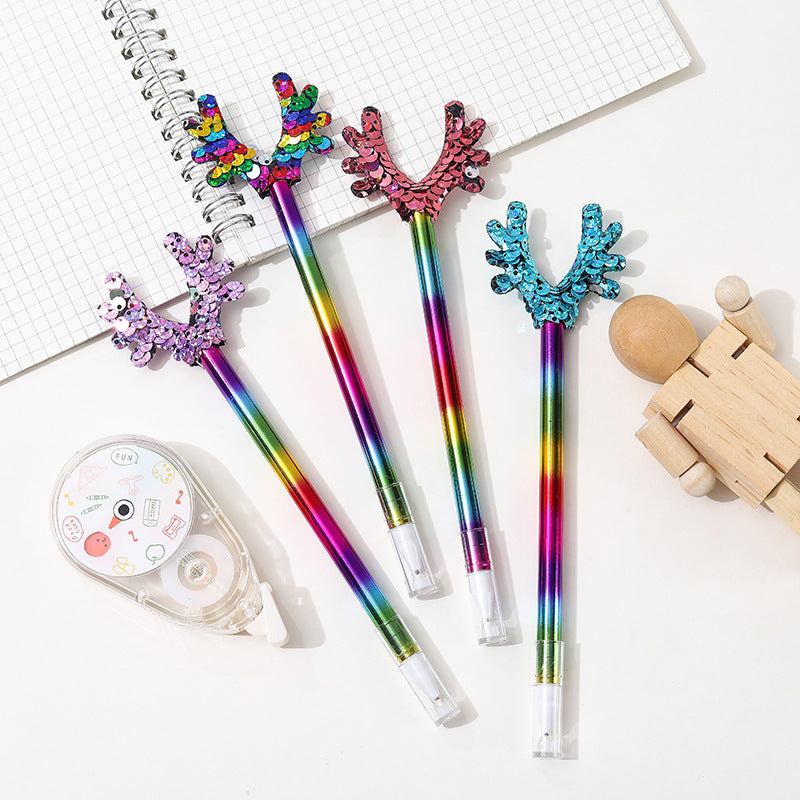 Wholesale Plastic Cartoon Shape Sequin Gel Pen