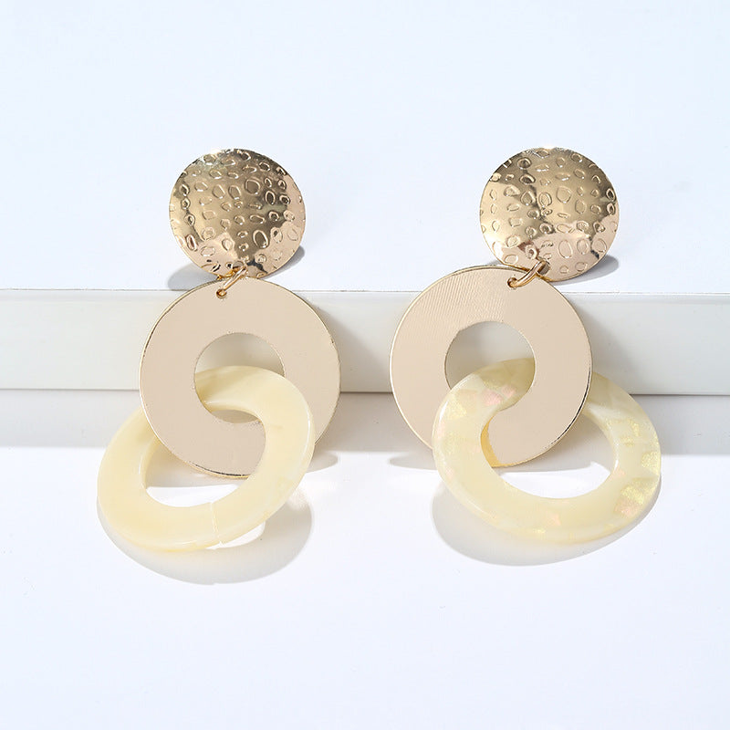 Pendientes de chapa redonda al por mayor