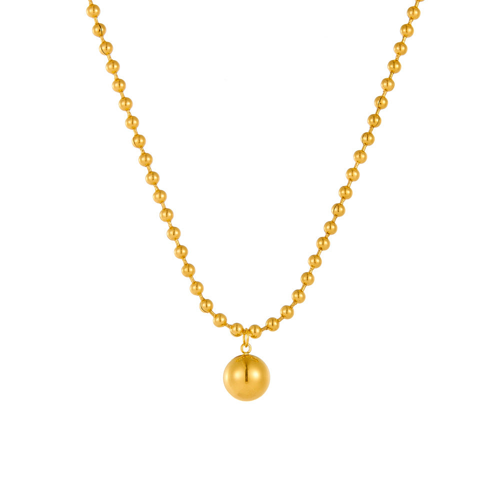 Wholesale Stainless Steel Ball Earrings Bracelet Necklace Set