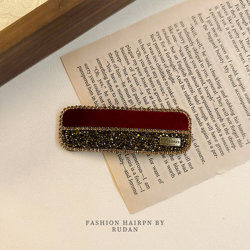 Wholesale of Four Leaf Grass Velvet Hair Clips and Accessories