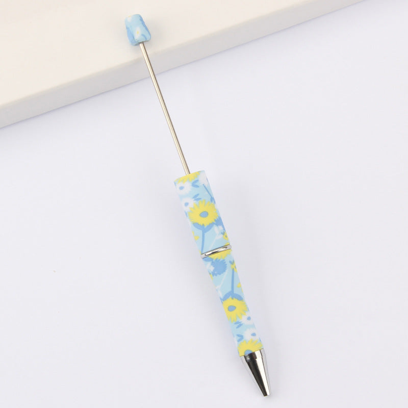 Wholesale Beadable Pens DIY for Beaded Cow Leopard Print Plastic Pen