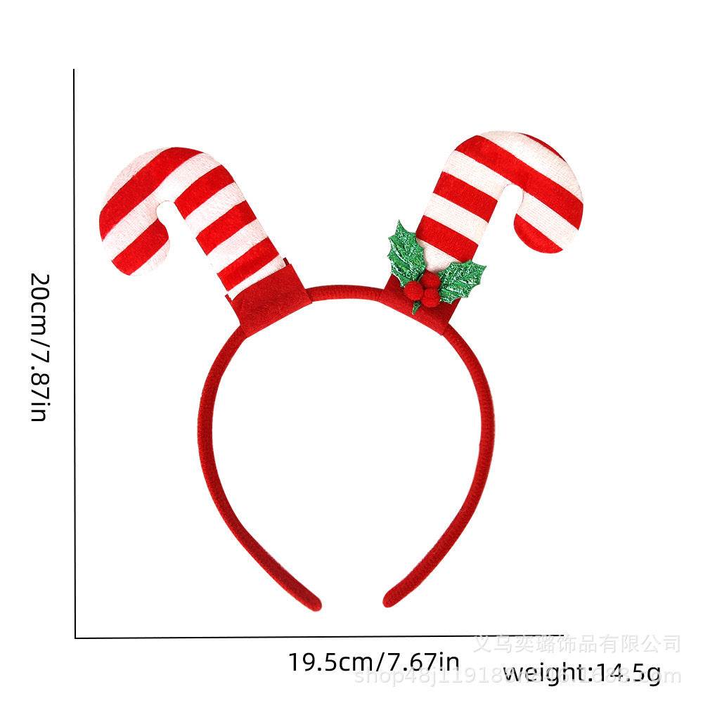 Wholesale Christmas Elf Hat Children's Adult Party Cartoon Santa Claus Snowflake Hat Headband