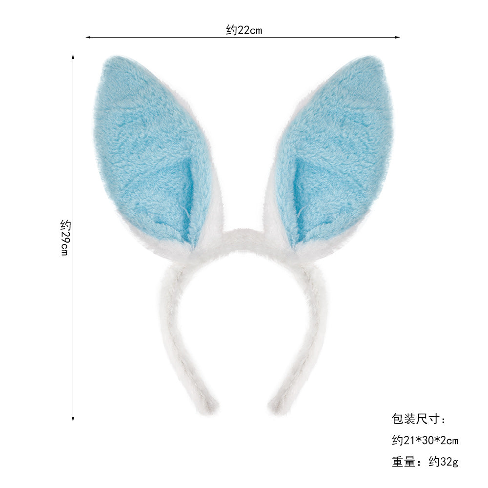 Wholesale Halloween Women Children's Performance Props Easter Cute Plush Rabbit Ear Headwear
