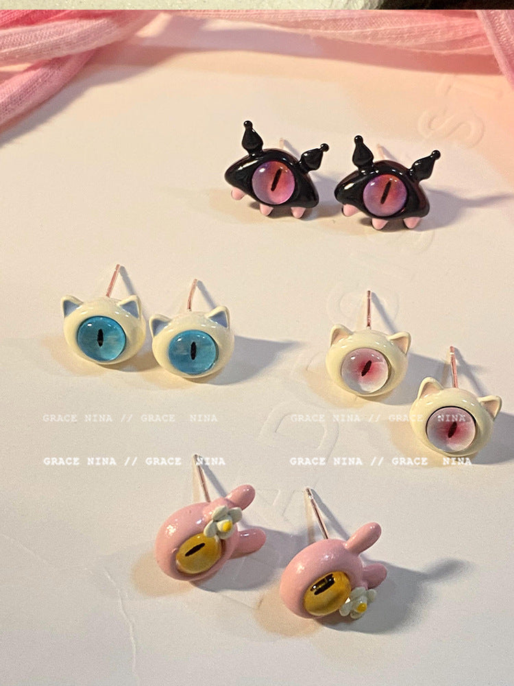 Wholesale Little Monster Cute Alloy/Silver Plated/Gold Plated Earrings