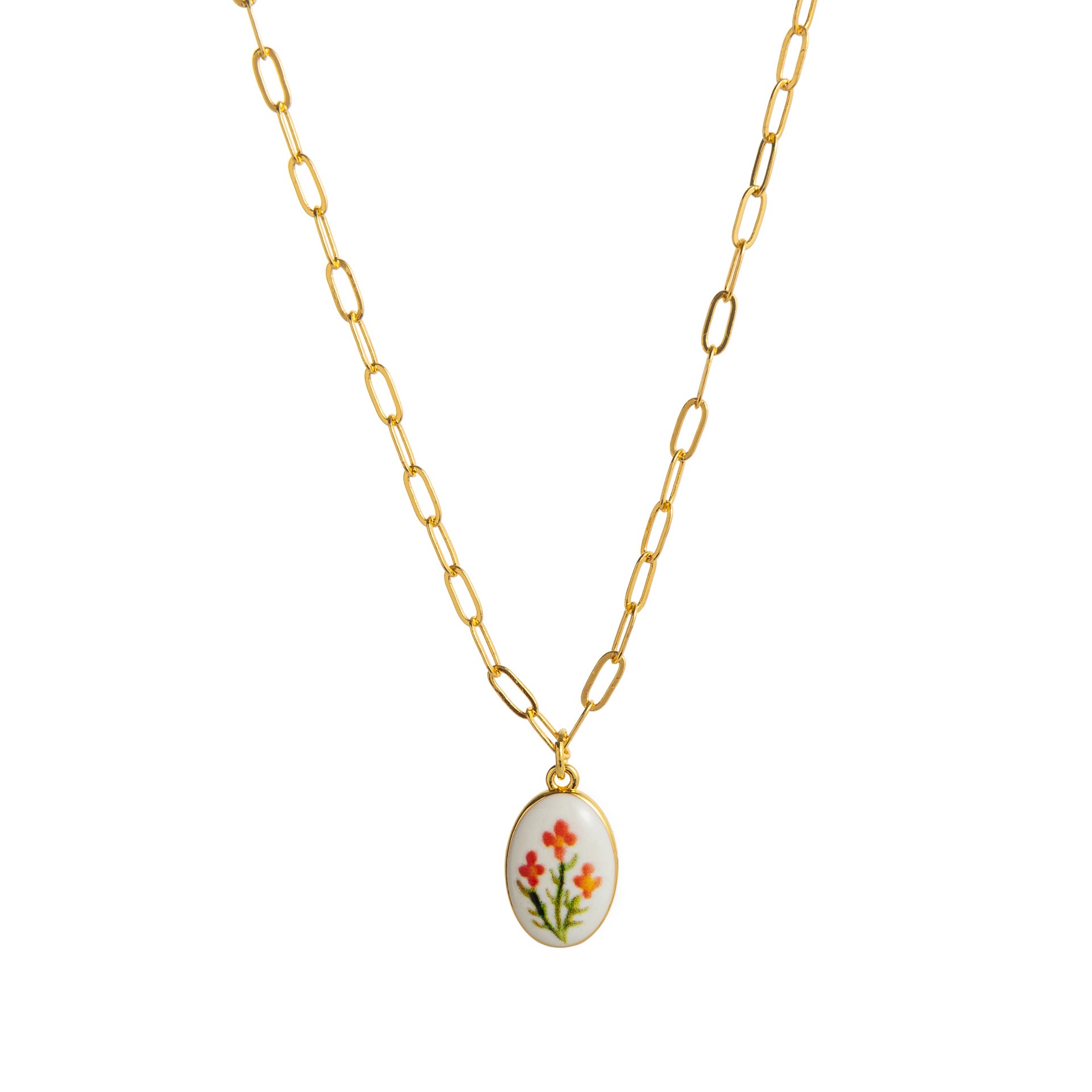 Wholesale Fresh Plant Series Necklace Titanium Steel Diy Lemon Strawberry Bow Pendant Necklace Clavicle Chain