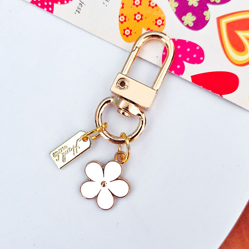 Wholesale Metal Raised Flower Keychains