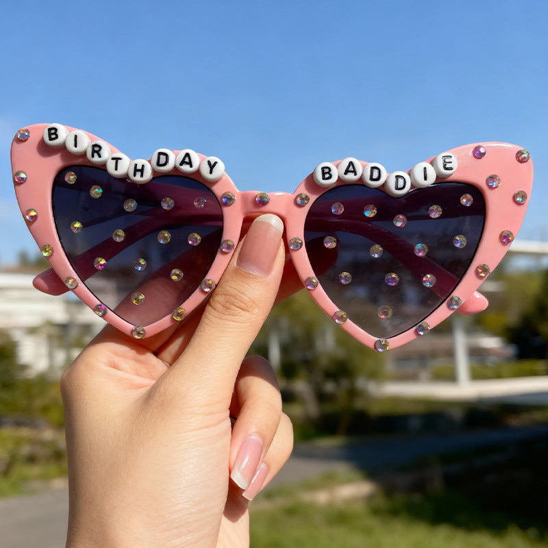 Wholesale Party Heart Earrings Men' s/ women' s sunglasses