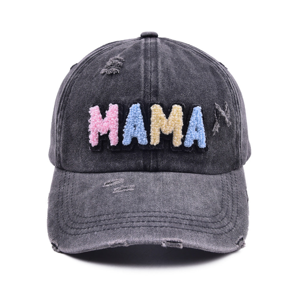 Wholesale Cotton Embroidered Letters MAMA Baseball Cap