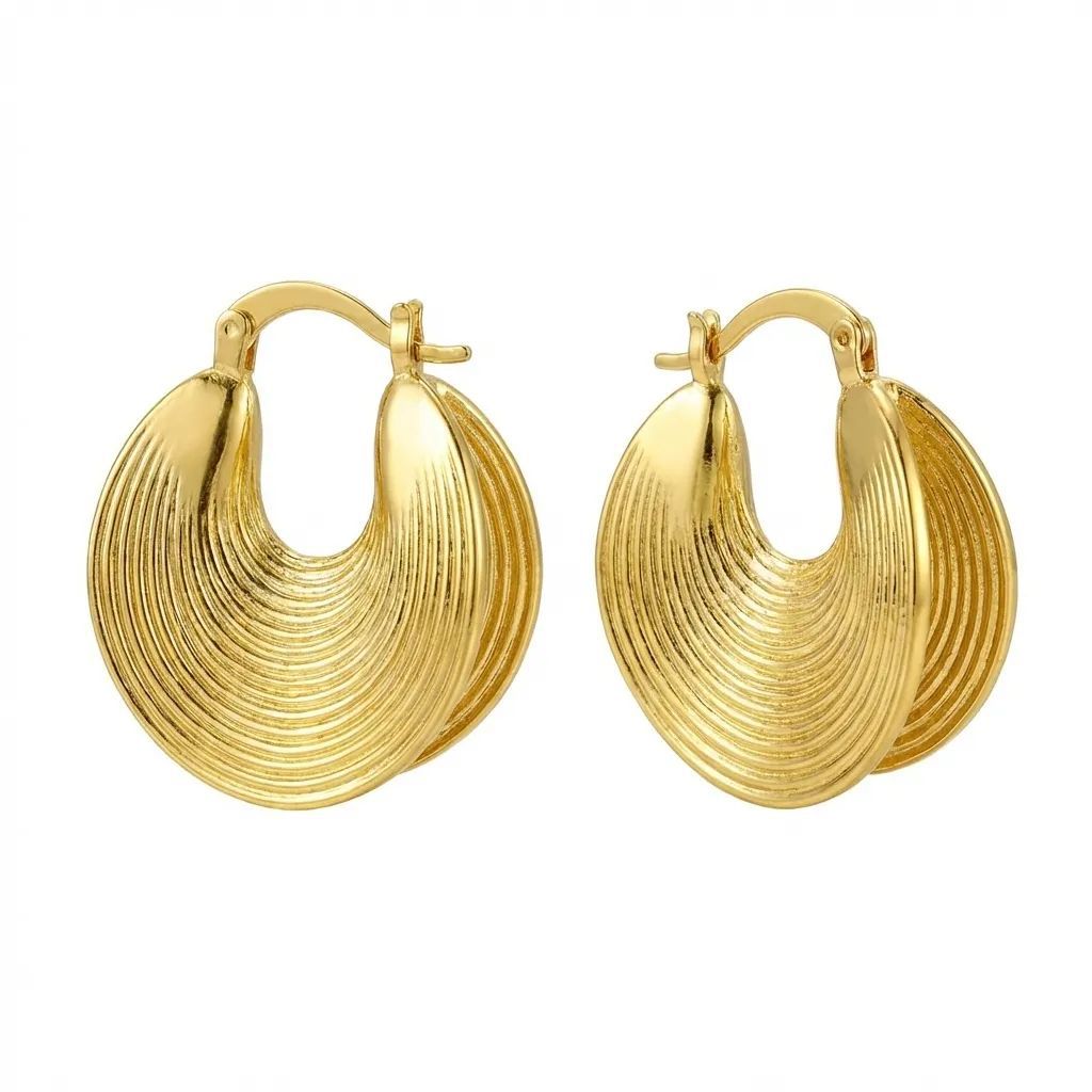 Wholesale Geometric Round Zircon Earrings For Women Stylish Electroplated Ear Studs For Party And Everyday Wear Gift