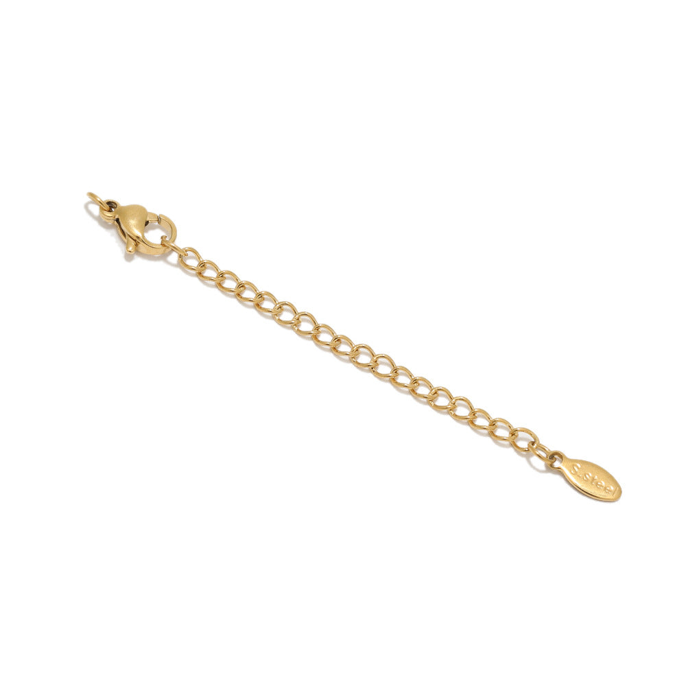 Wholesale 10 PCS/PACK 18K Stainless Steel Lettering Extension Chain