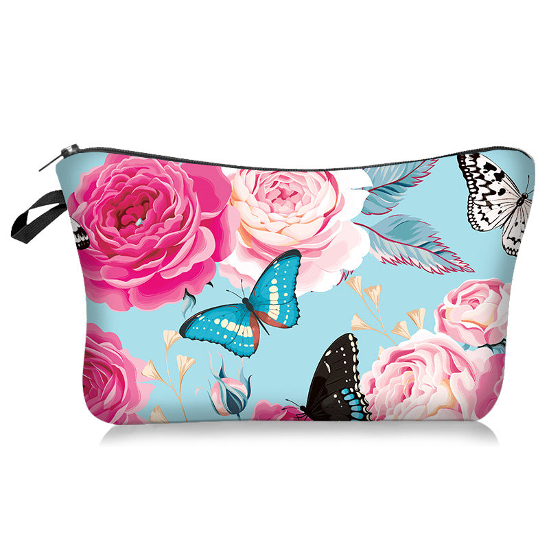 Wholesale Butterfly Series Cosmetic Bag Portable Travel Bag Toiletry Bag