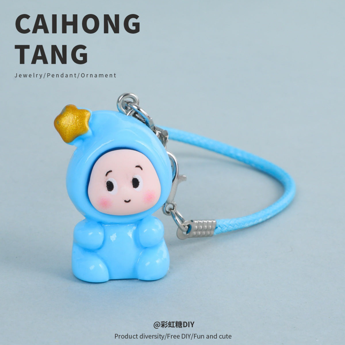 Wholesale Cutel doll resin doll accessories key chain pendant