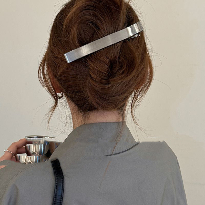 Wholesale Simple Women's High-end Sense Summer Hair Duckbill Clip Headwear Large One-word Grab Clip