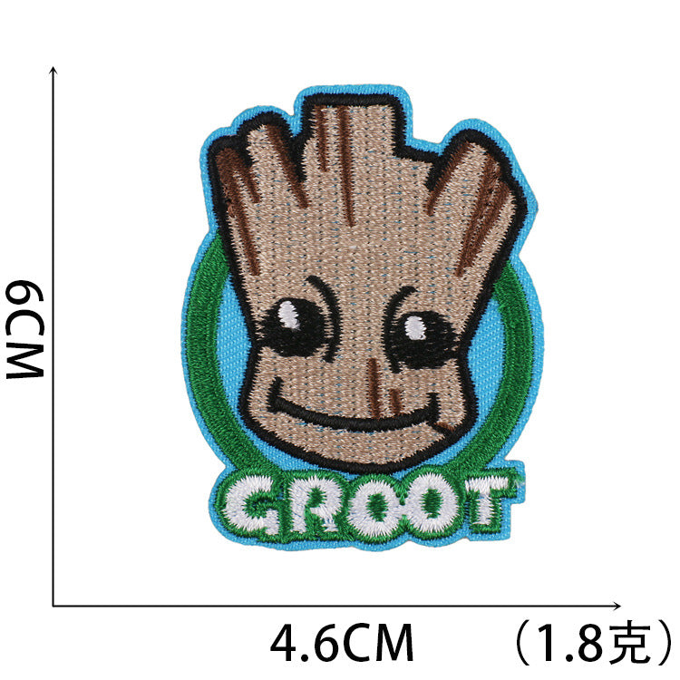 Wholesale Polyester Cartoon Embroidered Patch Iron On Dinosaur Badge For Clothing OLY Exclusive