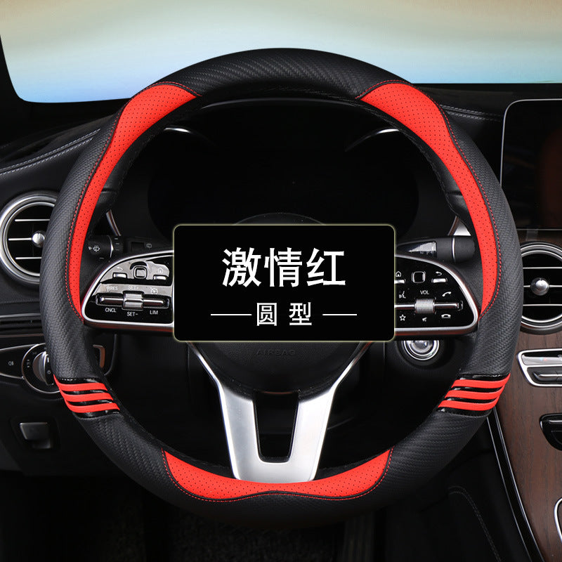 Wholesale Car Steering Wheel Non-slip Sweat-absorbent Round Cute Cartoon Fiber Grip Cover