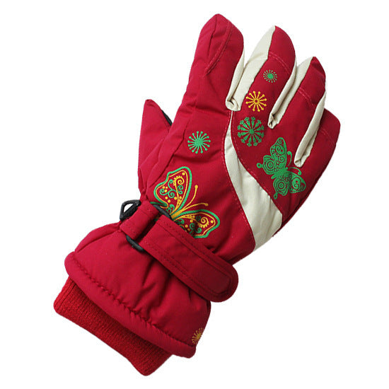 Wholesale of Children's Ski Velvet Gloves