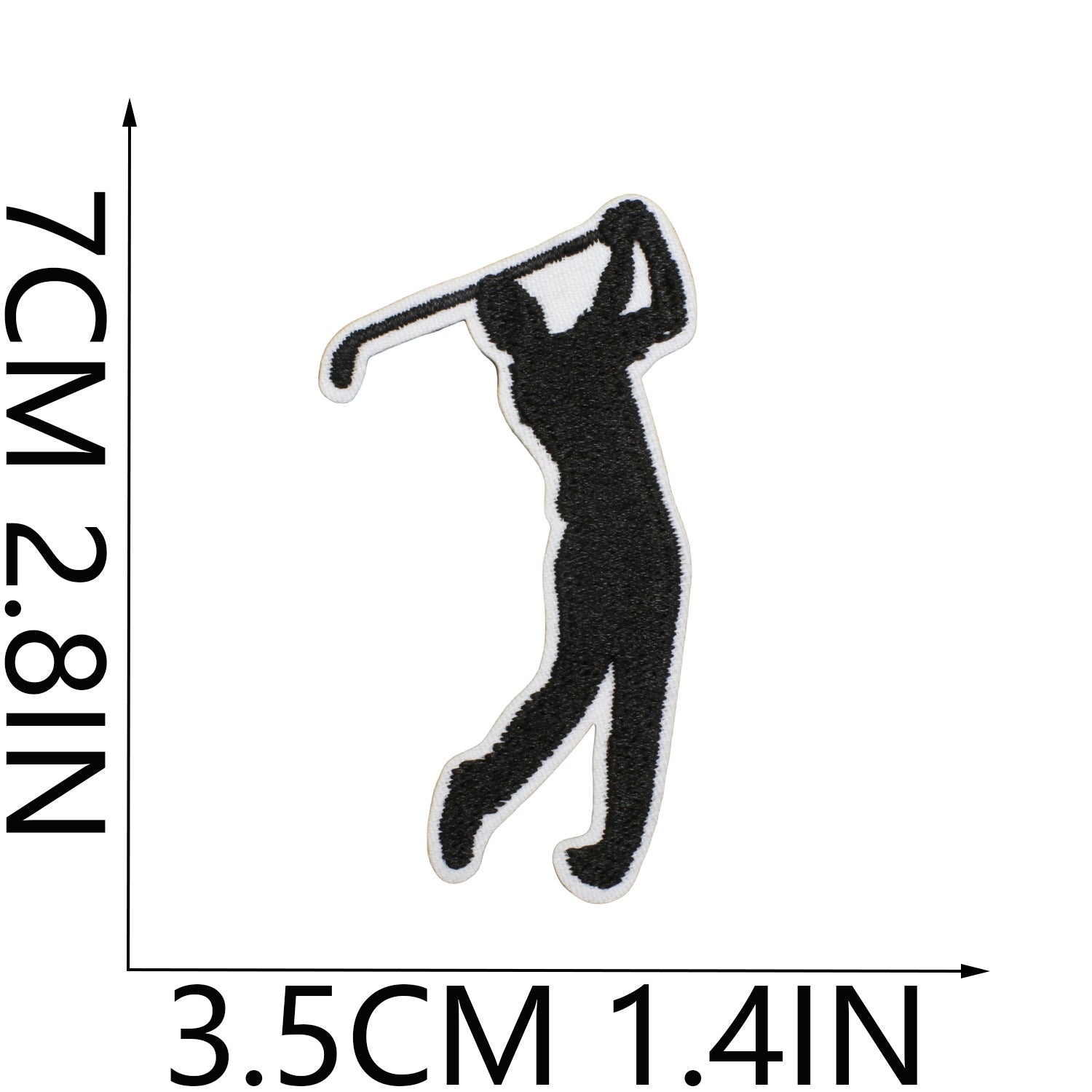 Wholesale Chic Golf Club Embroidered Patch Polyester Clothing Decorative Accent Casual Everyday Use