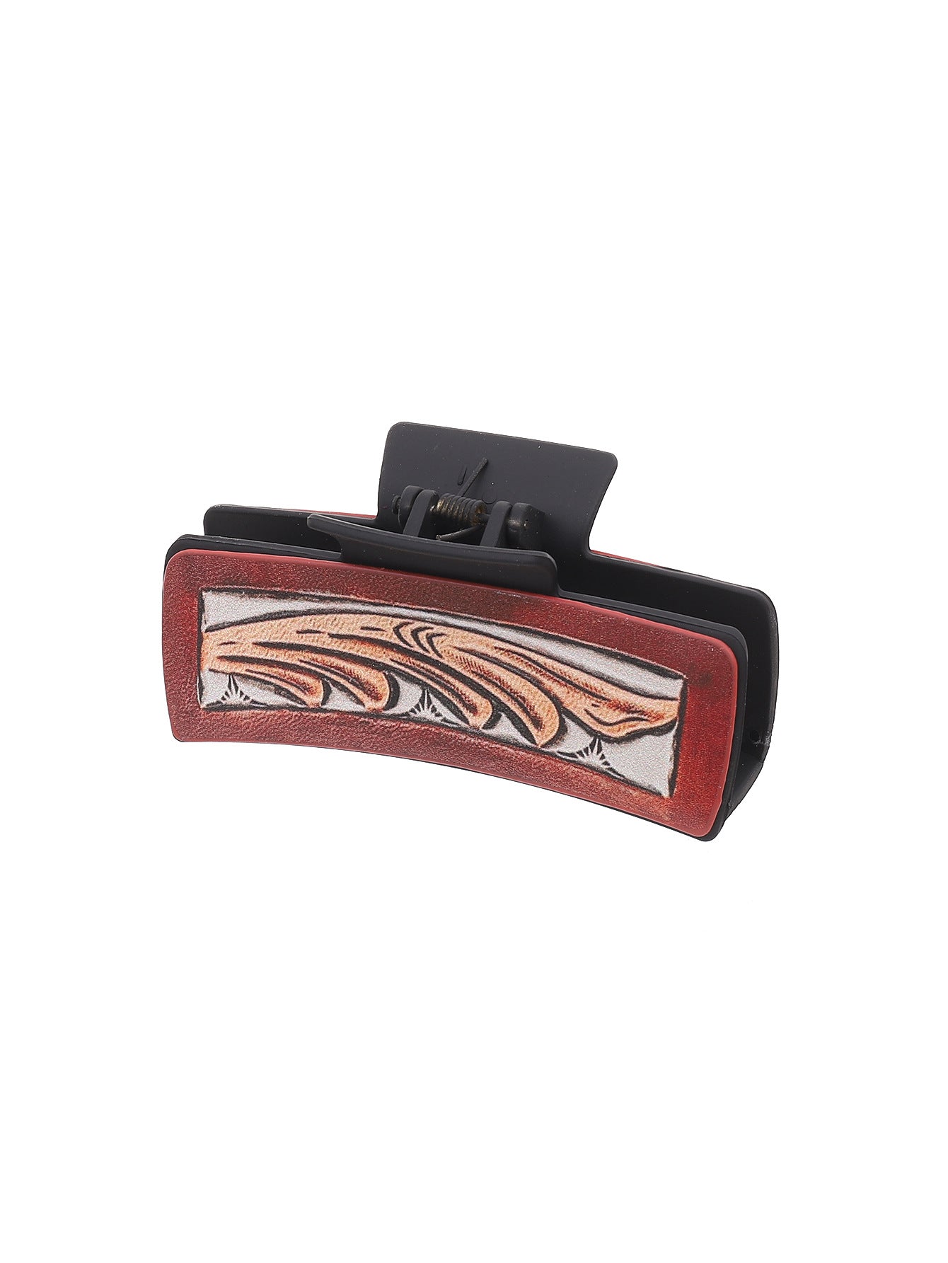 Wholesale Western Wind Denim Wind Sunflower Leather Hairpin Women's Shark Clip Grab Clip