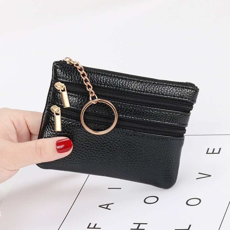 Wholesale PU Short Zipper Zero Wallet