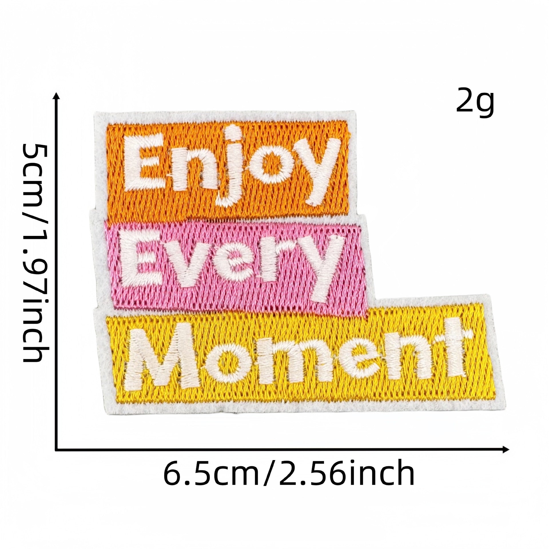 Wholesale Colorful English Letter Embroidered Iron On Patch Stylish Backpack Travel Decoration Gift