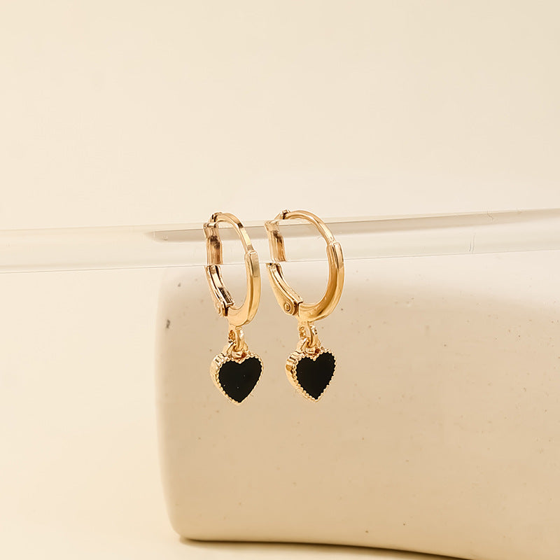 Wholesale  heart-shaped simple earrings