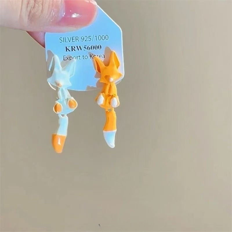 Wholesale Dopamine colorful beaded earrings