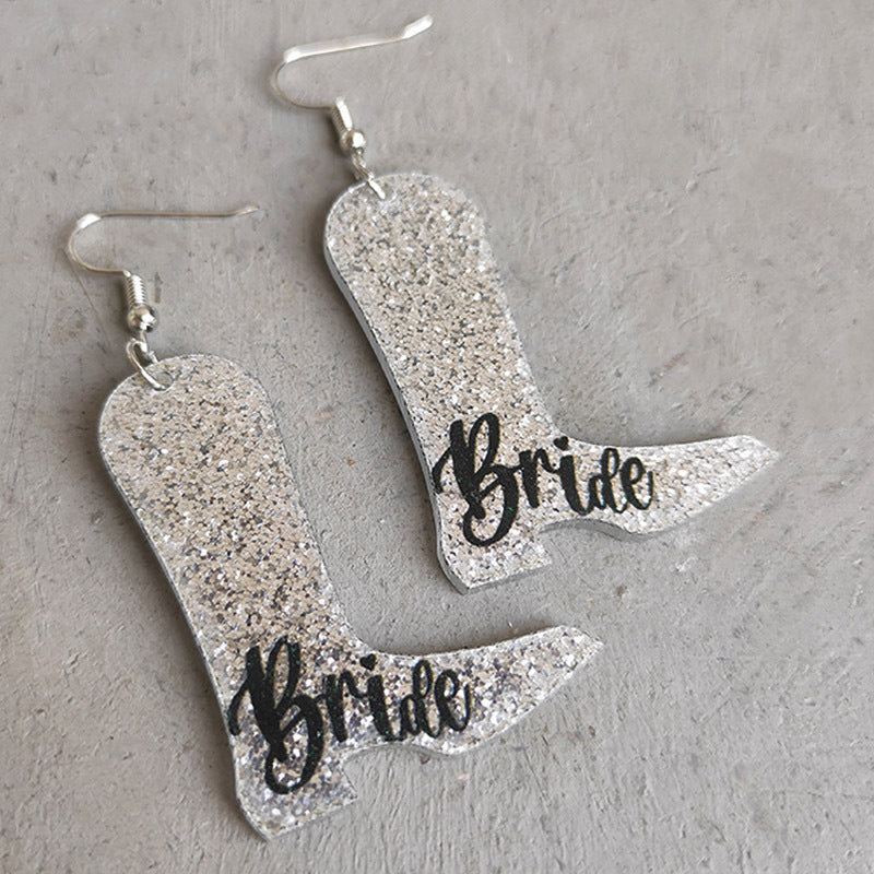 Wholesale 2pairs/pack Beautiful Floral Pearl Laser Bright Party Earrings