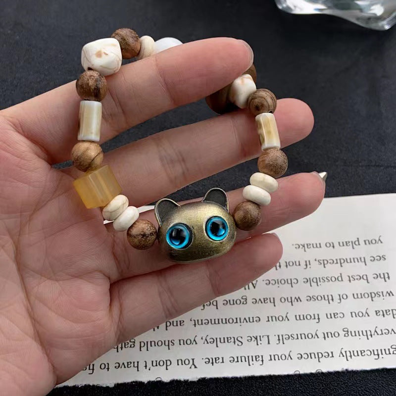 Wholesale Natural Stone Kitten Beaded Jewelry Natural stone Bracelet